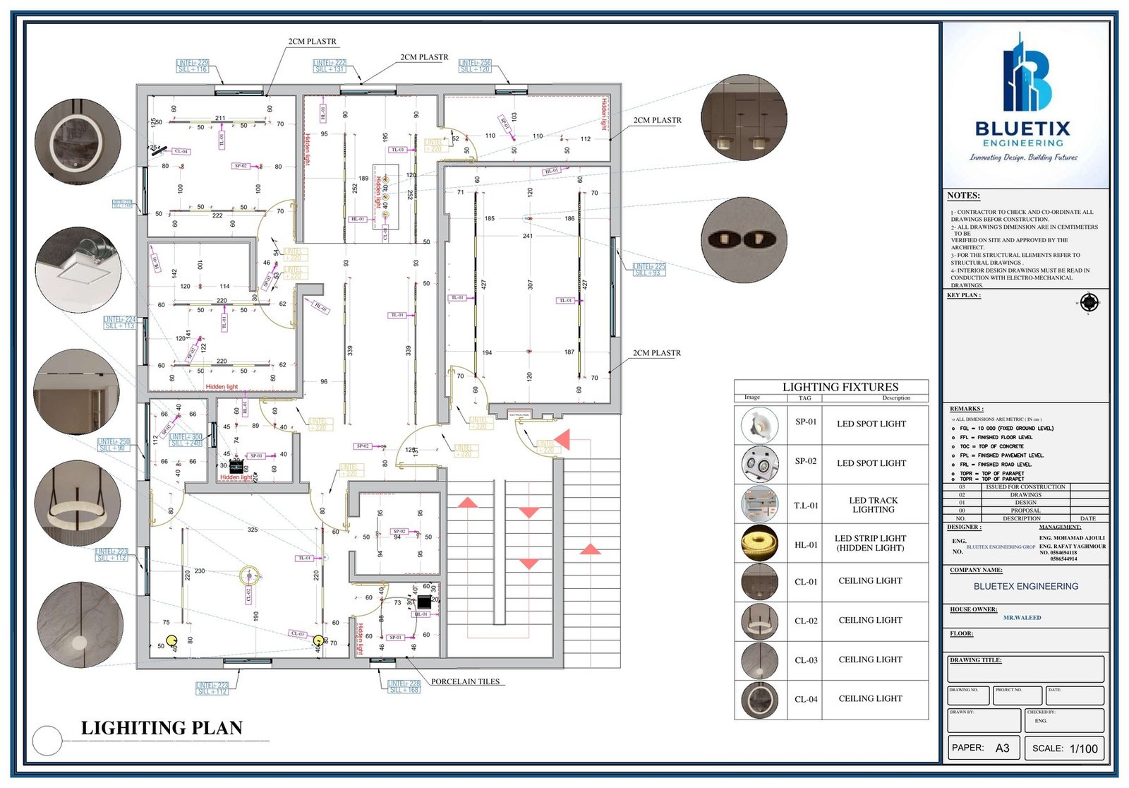 Lighting plan - Bluetix Engineering